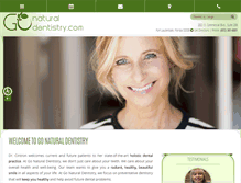 Tablet Screenshot of gonaturaldentistry.com